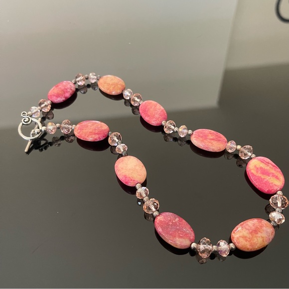 Y2k rhodonite stone necklace - Picture 5 of 5